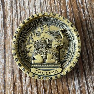 Ornate boho wall hanging Thailand elephant gold